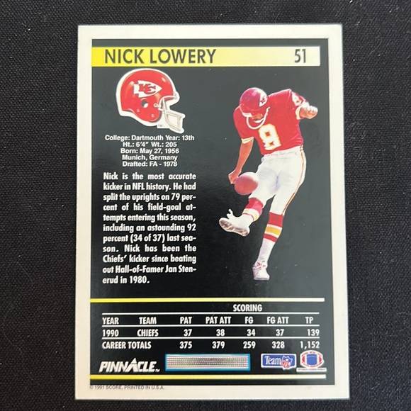 4 MINT KANSAS CHIEF DERRICK THOMAS LB and Nick Lowery Kicker set - Picture 5 of 7